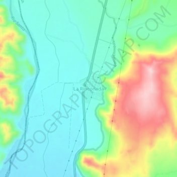 Mappa topografica La Rinconada, altitudine, rilievo