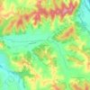 Mappa topografica Malvicina, altitudine, rilievo