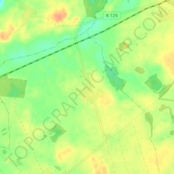 Mappa topografica Zarchlin, altitudine, rilievo