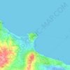 Mappa topografica Monastir, altitudine, rilievo