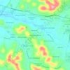 Mappa topografica Belle Rive Highlands, altitudine, rilievo