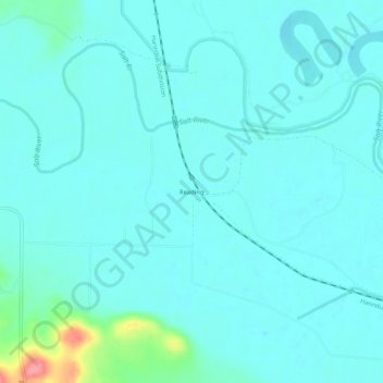 Mappa topografica Reading, altitudine, rilievo