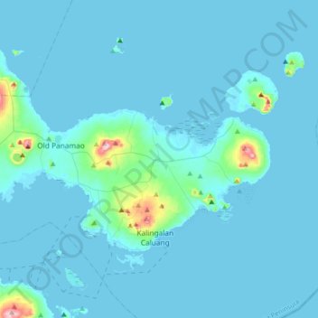 Mappa topografica Luuk, altitudine, rilievo