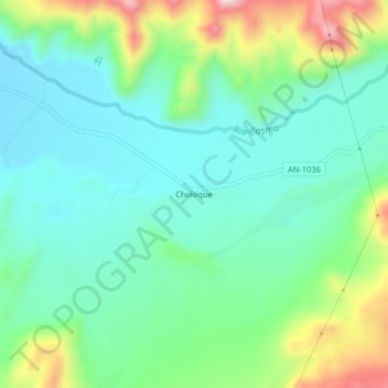 Mappa topografica Choloque, altitudine, rilievo