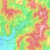 Mappa topografica Le Brugal, altitudine, rilievo