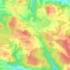 Mappa topografica Pen Ganquis, altitudine, rilievo