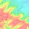 Mappa topografica Glizy, altitudine, rilievo