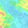 Mappa topografica Krug, altitudine, rilievo