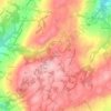 Mappa topografica La Grange, altitudine, rilievo