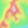 Mappa topografica La Frasse, altitudine, rilievo