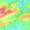 Mappa topografica Kerenor, altitudine, rilievo