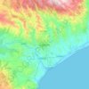 Mappa topografica Catanzaro, altitudine, rilievo