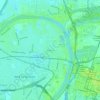 Mappa topografica Broderick, altitudine, rilievo