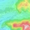 Mappa topografica Les Faverges, altitudine, rilievo
