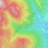 Mappa topografica Monte Cocuzza, altitudine, rilievo