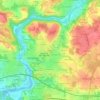 Mappa topografica Kergohic, altitudine, rilievo