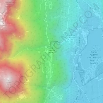 Mappa topografica Castelvecchio, altitudine, rilievo