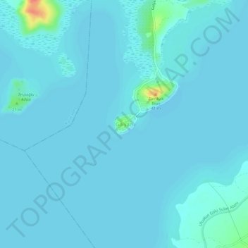 Mappa topografica Gölyazı, altitudine, rilievo