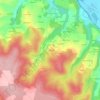 Mappa topografica La Poujade, altitudine, rilievo