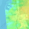 Mappa topografica North Eastham, altitudine, rilievo