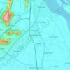 Mappa topografica Vaddeswaram, altitudine, rilievo