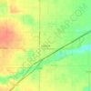Mappa topografica Hereford, altitudine, rilievo