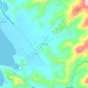 Mappa topografica Talisay, altitudine, rilievo