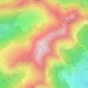 Mappa topografica Chavaroche, altitudine, rilievo