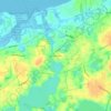 Mappa topografica West Brewster, altitudine, rilievo