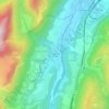 Mappa topografica Les Saillants du Gua, altitudine, rilievo