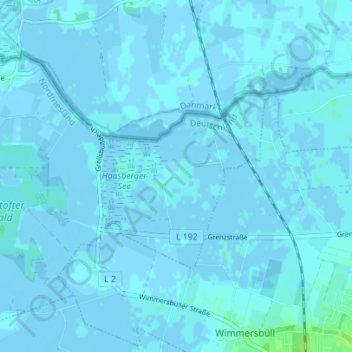 Mappa topografica Haasberg, altitudine, rilievo