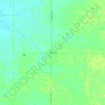 Mappa topografica Harmon, altitudine, rilievo