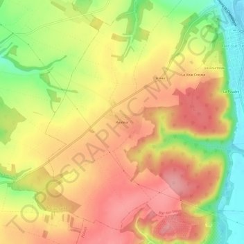 Mappa topografica Avaleur, altitudine, rilievo