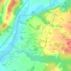 Mappa topografica Pommier, altitudine, rilievo