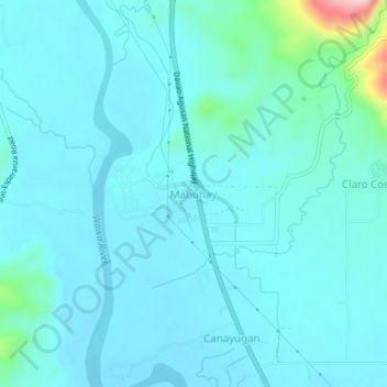Mappa topografica Mabuhay, altitudine, rilievo