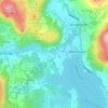 Mappa topografica Brathay, altitudine, rilievo