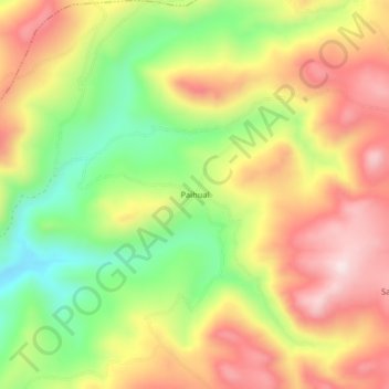 Mappa topografica Paihual, altitudine, rilievo