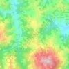 Mappa topografica Pantane, altitudine, rilievo