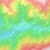 Mappa topografica Tizio, altitudine, rilievo