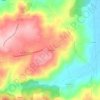 Mappa topografica Covelas, altitudine, rilievo