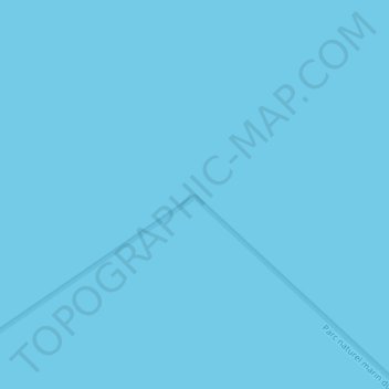 Mappa topografica Mar Ligure, altitudine, rilievo