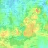 Mappa topografica Le Rouvre, altitudine, rilievo