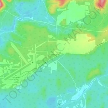 Mappa topografica Quillayute, altitudine, rilievo