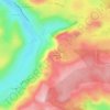 Mappa topografica Sauvage, altitudine, rilievo