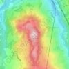 Mappa topografica Monte Catarelto, altitudine, rilievo