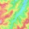 Mappa topografica Les Resses, altitudine, rilievo