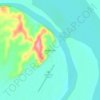 Mappa topografica Holy Cross, altitudine, rilievo