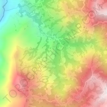 Mappa topografica Las Brisas, altitudine, rilievo