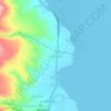 Mappa topografica Tinaogan, altitudine, rilievo