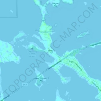 Mappa topografica Perky, altitudine, rilievo